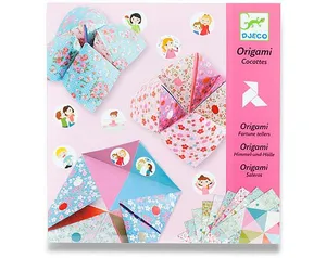Puzzle origami Djeco - Niebo, piekło, raj, różowy zestaw